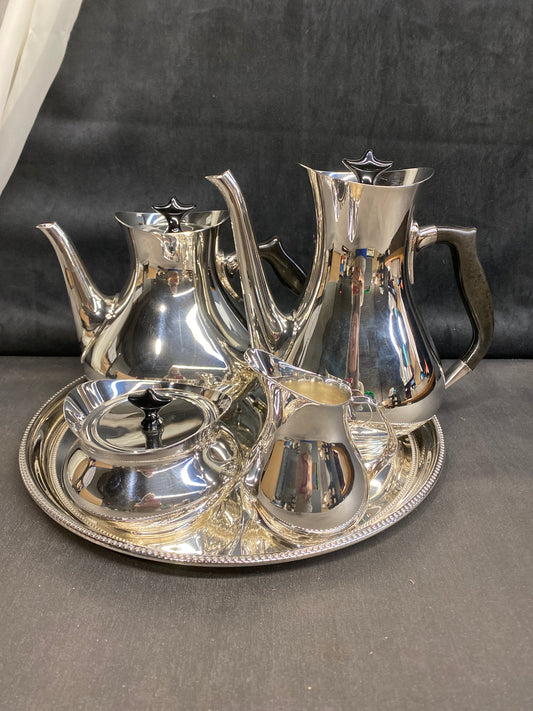 5PC Silverplate Tea Service