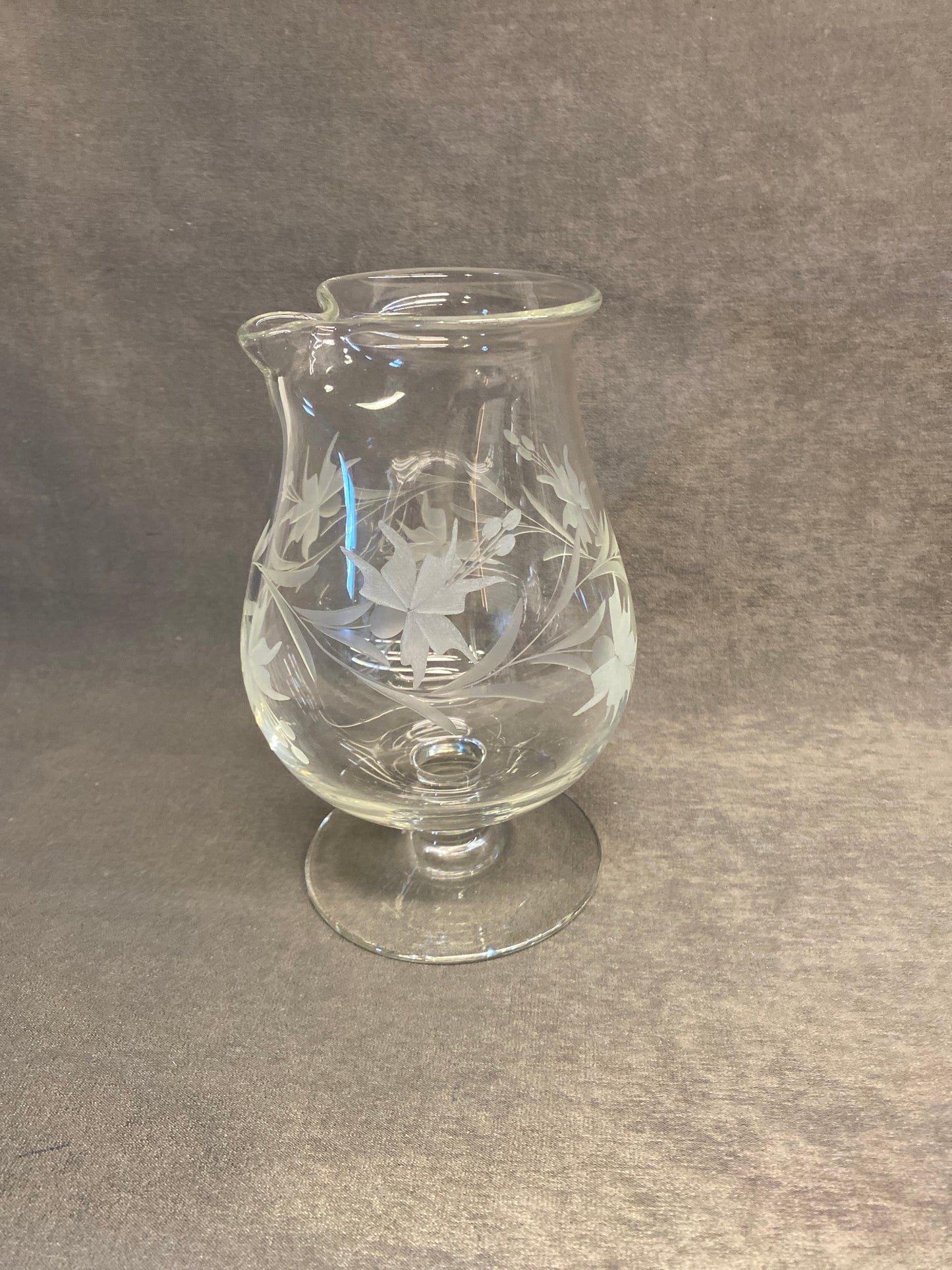 Glass Pitcher - Floral Vine
