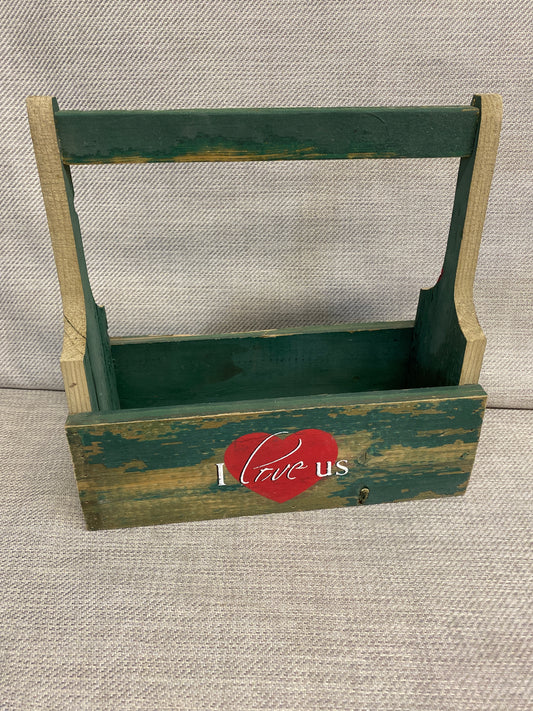 New! Wooden Caddy - Green