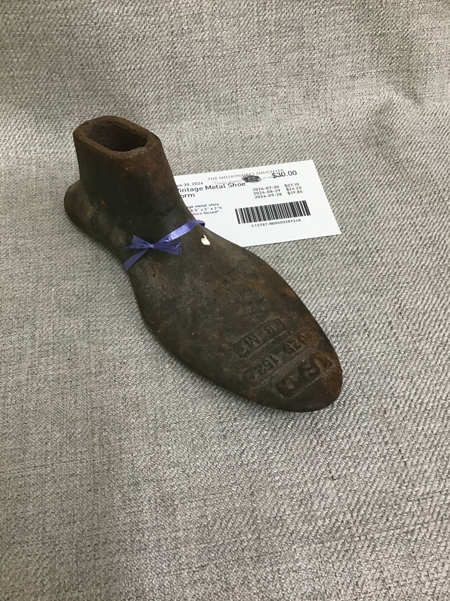 Vintage Metal Shoe Form