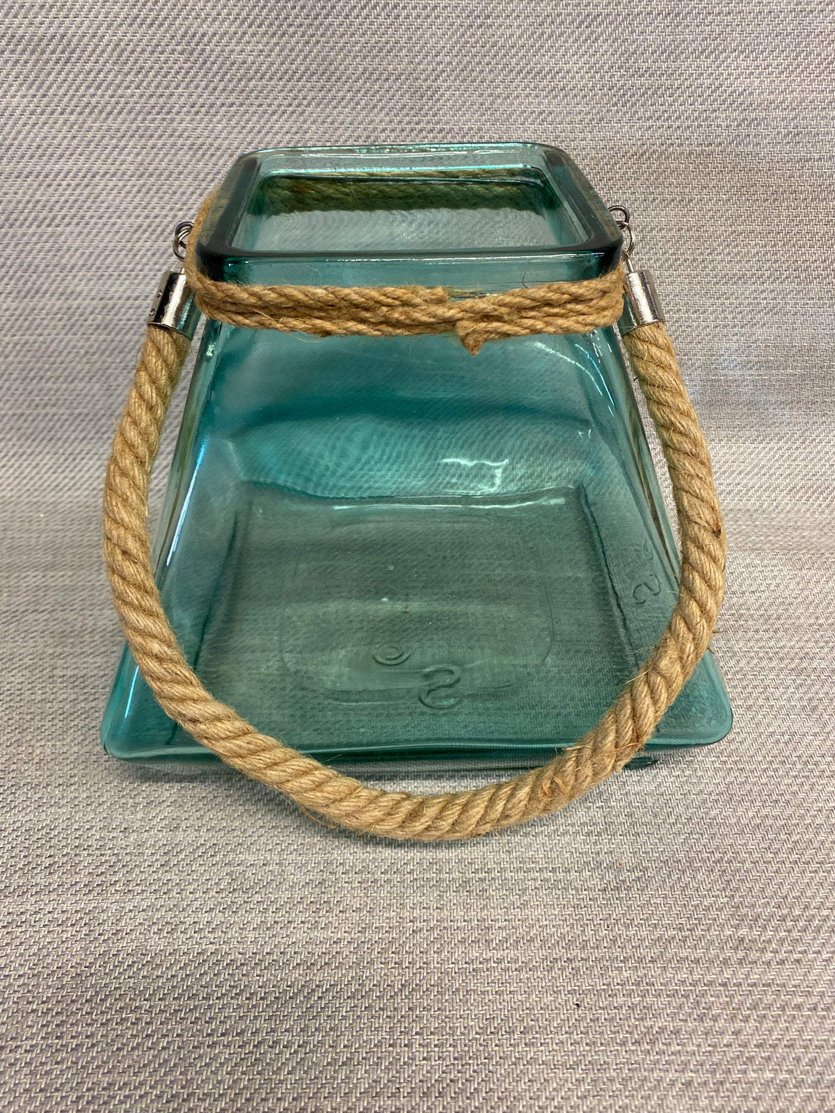 Sea Blue Glass Lantern