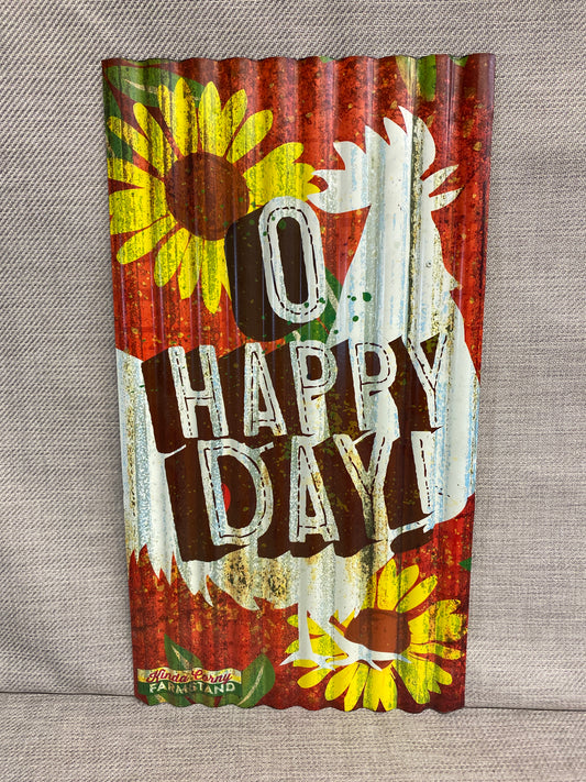 NEW! Metal Sign - Oh Happy Day