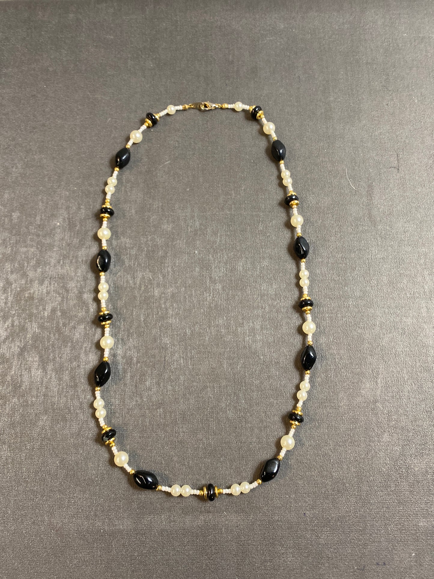 Bead Necklace - Black & White