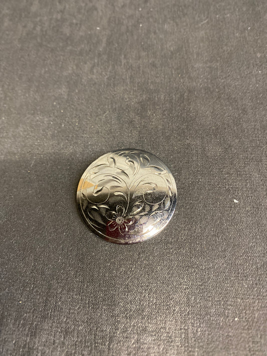 Sterling Silver Brooch - Round
