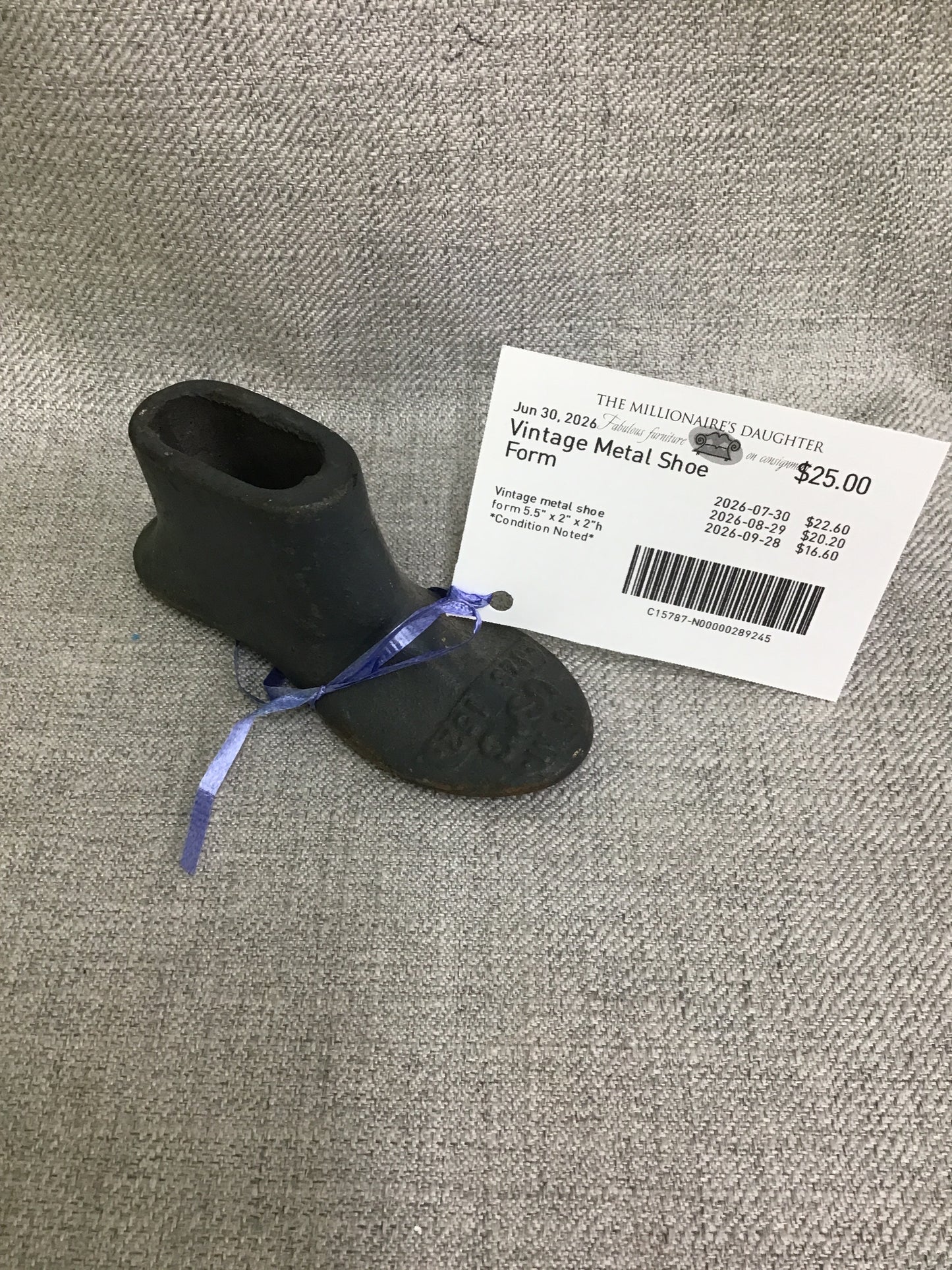 Vintage Metal Shoe Form
