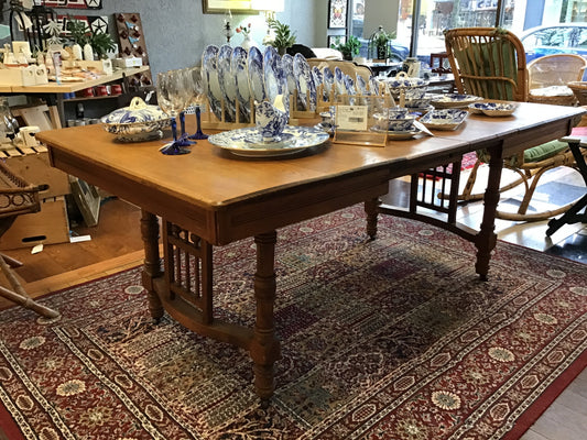 Victorian Style Solid Oak Harvest Table