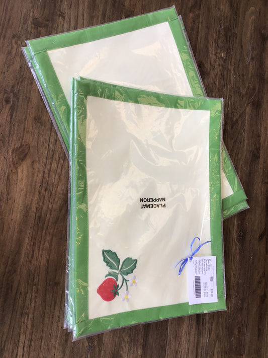 New! Cute Strawberry Placemats (7)