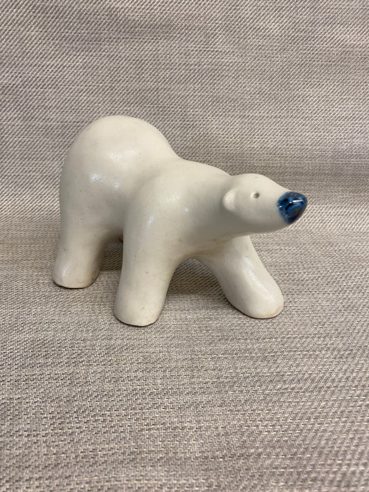 Vintage Ceramic Polar Bear Statue