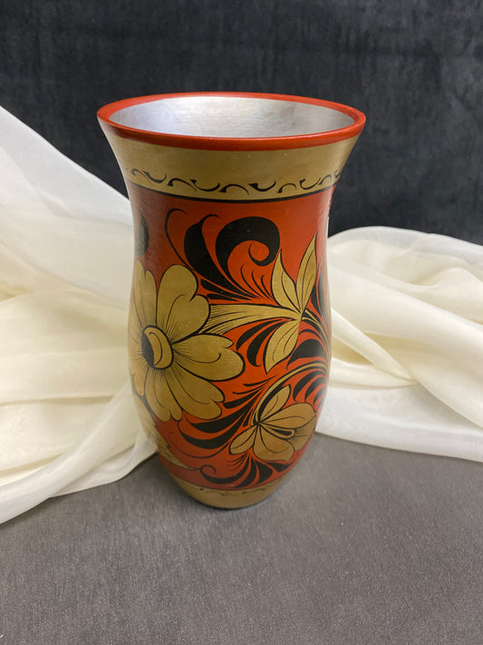 Vintage Handpainted Vase - USSR