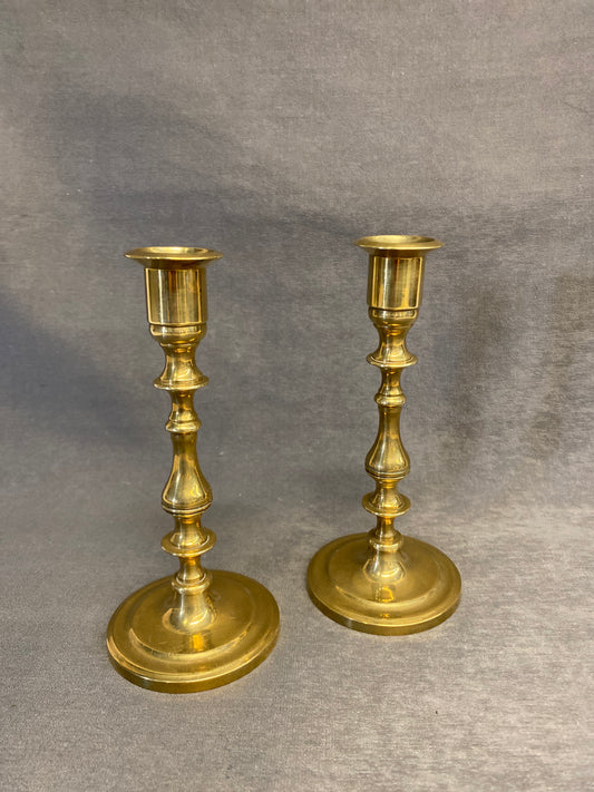 PAIR Brass Candleholders