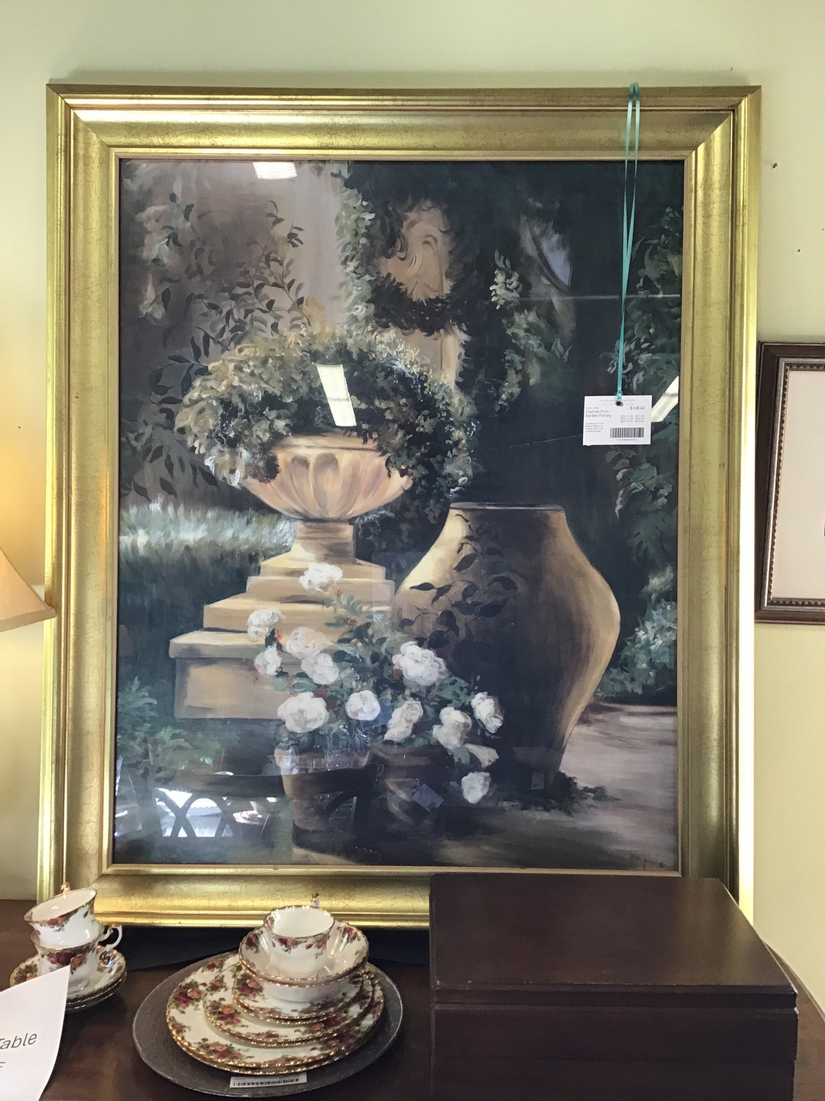 Framed Print - Garden Pottery