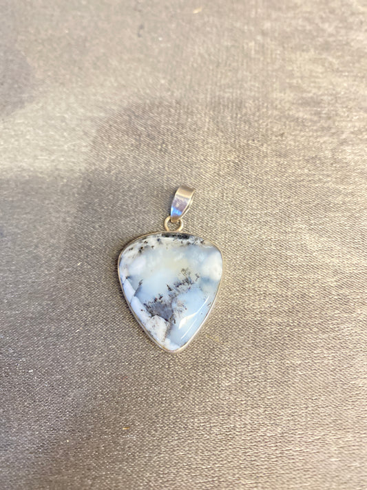 925 Silver Pendant - Dendritic Agate