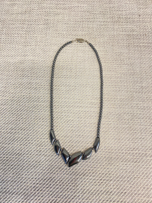 Hematite Bead Necklace