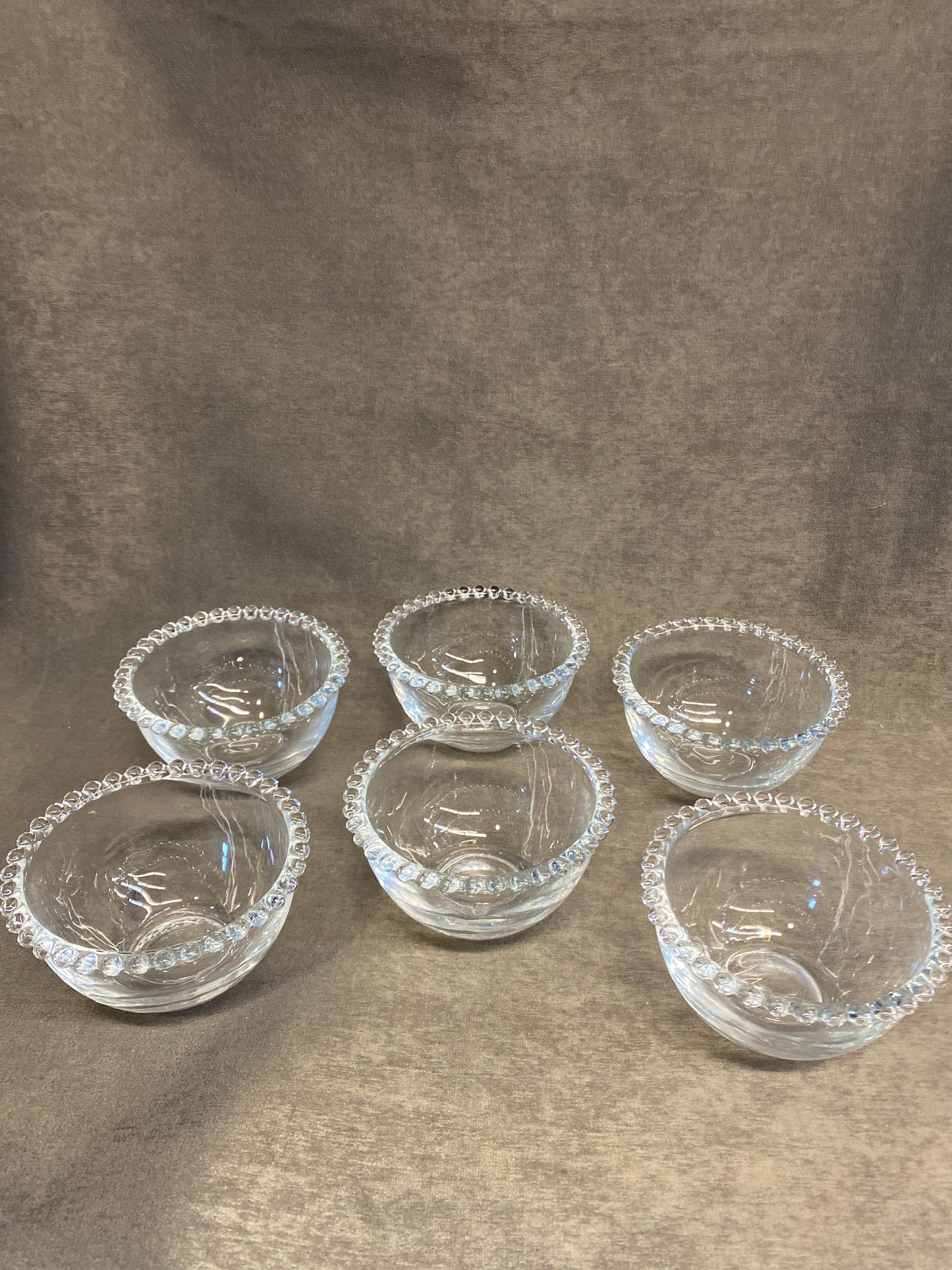 Set 6 Glass Bowls - Bubble-Edge