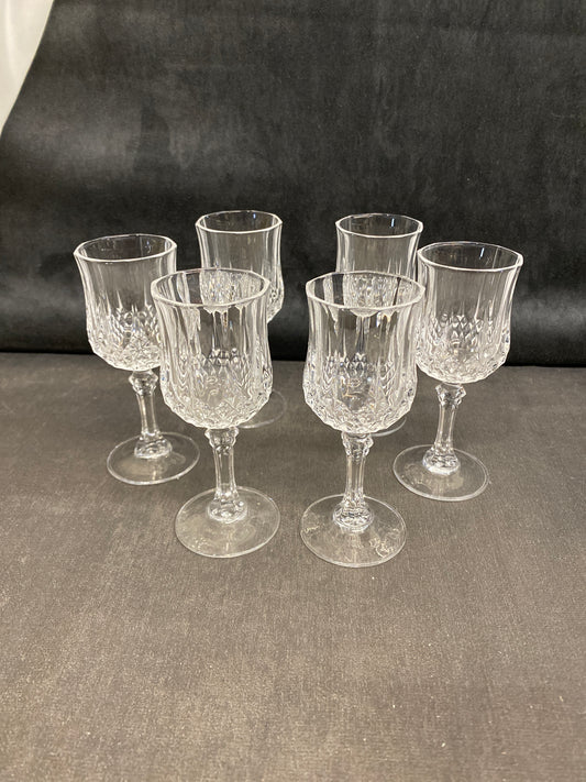 Set 6 Cristal D'Arques Cordial Glasses