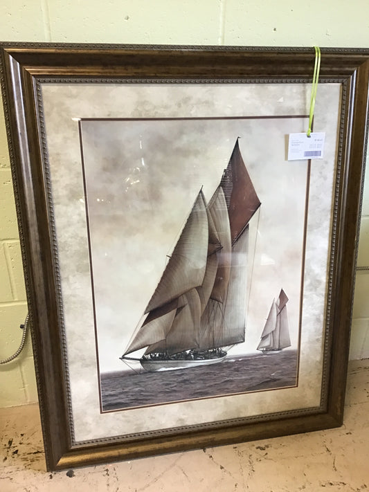 Framed Print - Sailboats