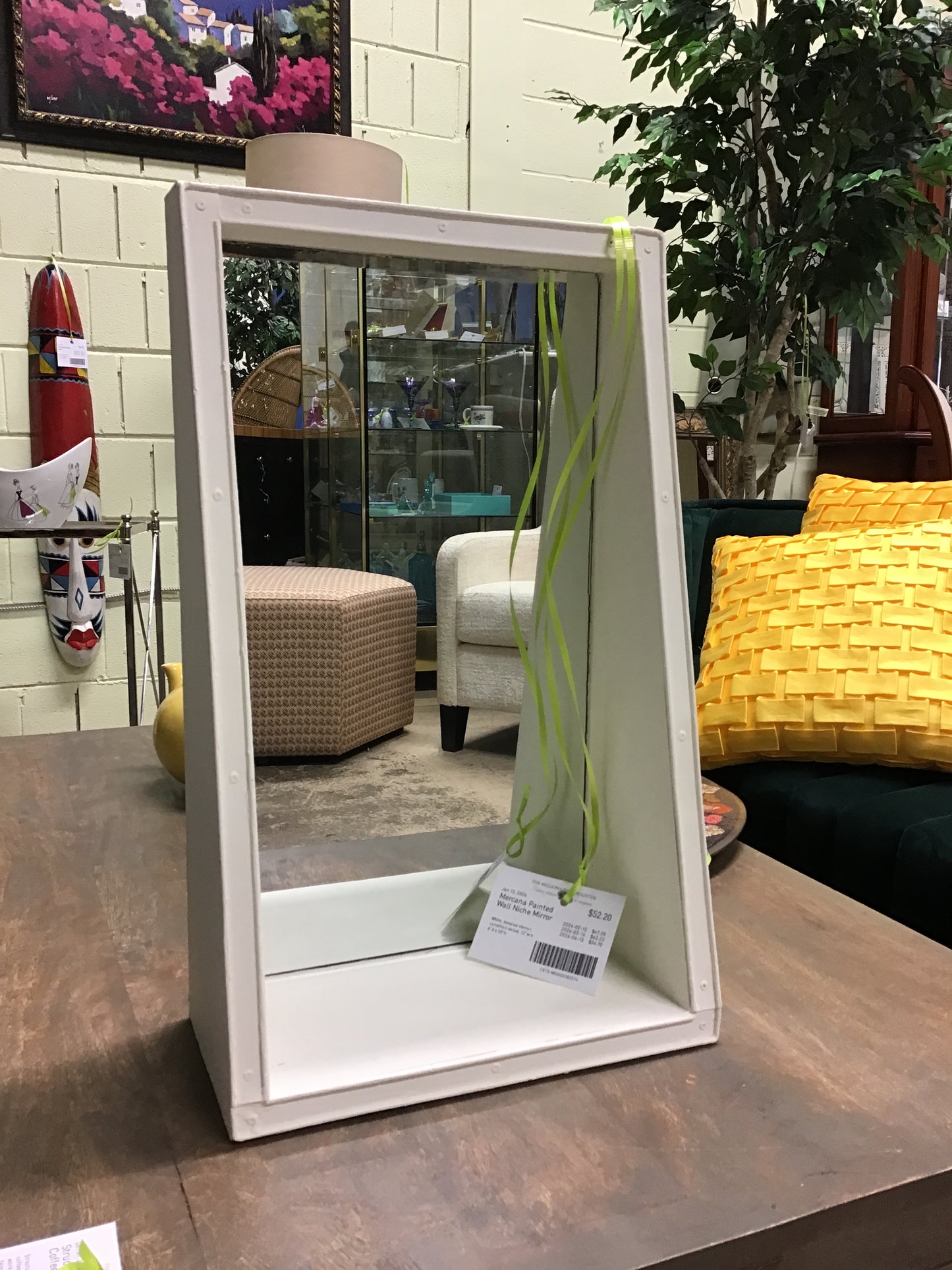 Mercana Painted Wall Niche Mirror
