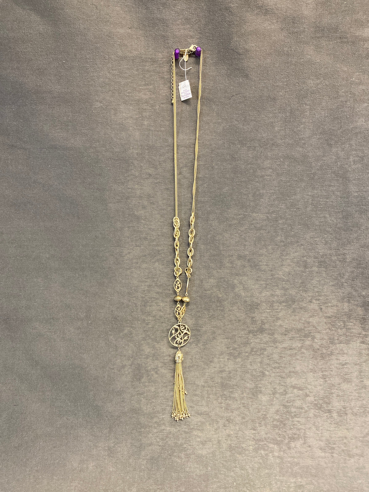 Lia Sophia Necklace - Gold Tone Pendant
