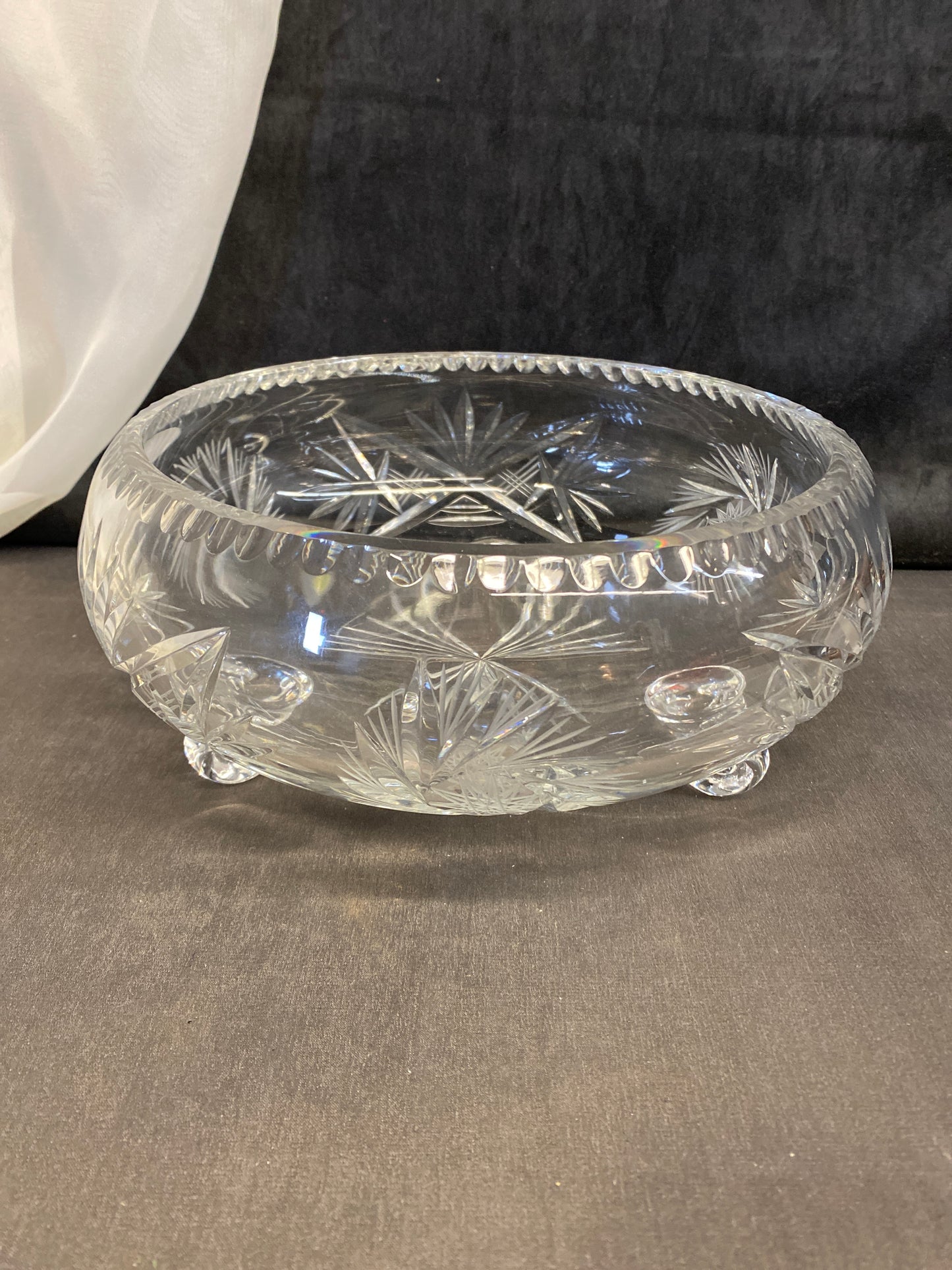 Lausitzer Pinwheel Crystal Bowl