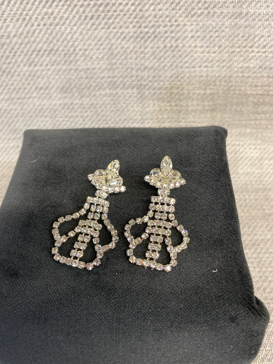 Clip-on Earrings - Crystal Drops