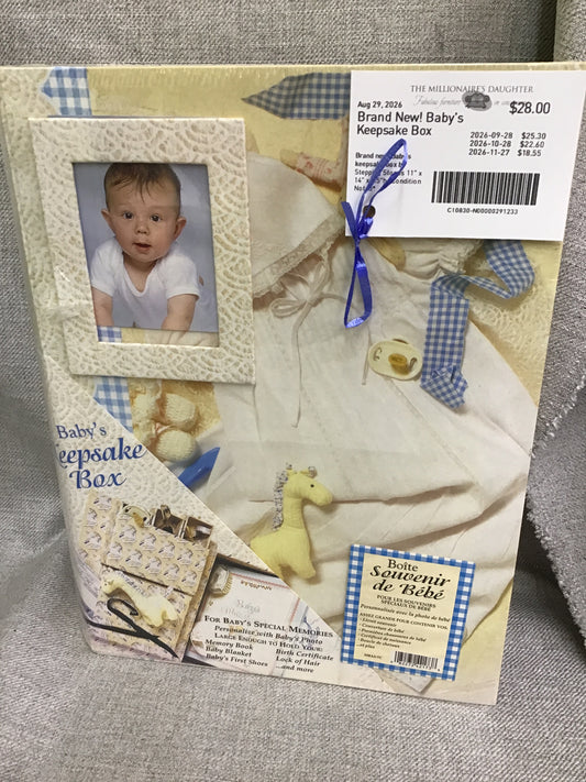 Brand New! Baby's Keepsake Box