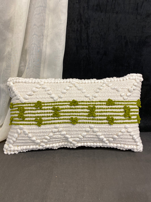 Urban Barn Lumbar Cushion - Green Stripe