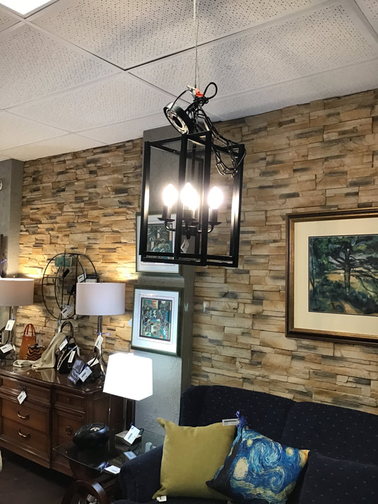 Modern Black Metal Hanging Light