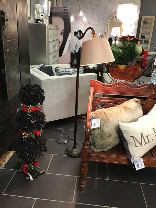 Antique Arc Floor Lamp- 54"h