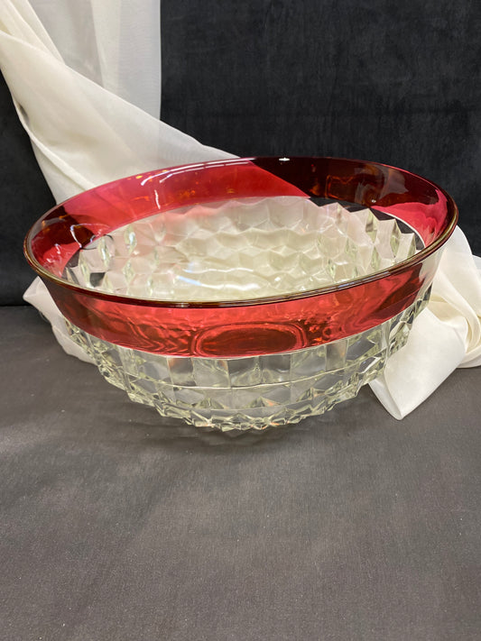 Whitehall Ruby Flash Punch Bowl