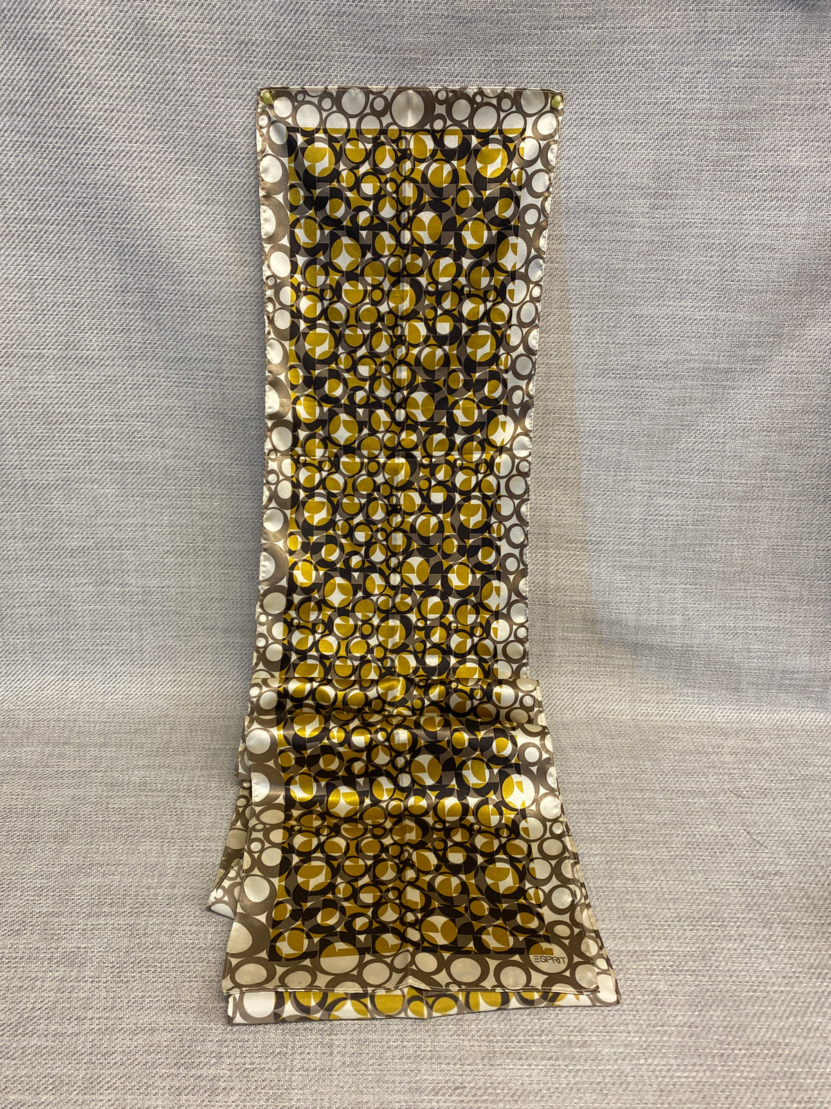 Esprit Oblong Scarf - Brown Circles