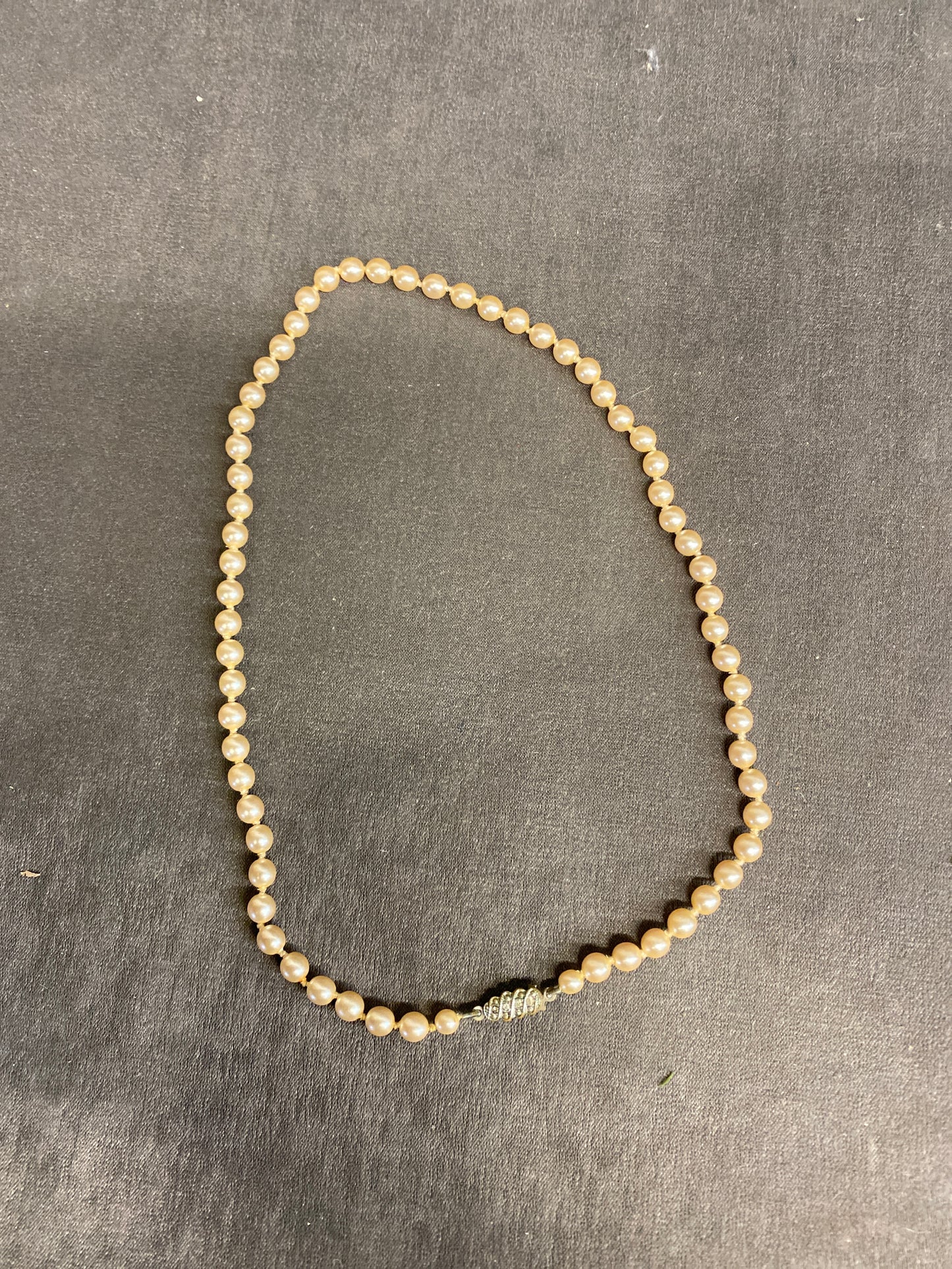 Vintage Faux Pearls - Beige