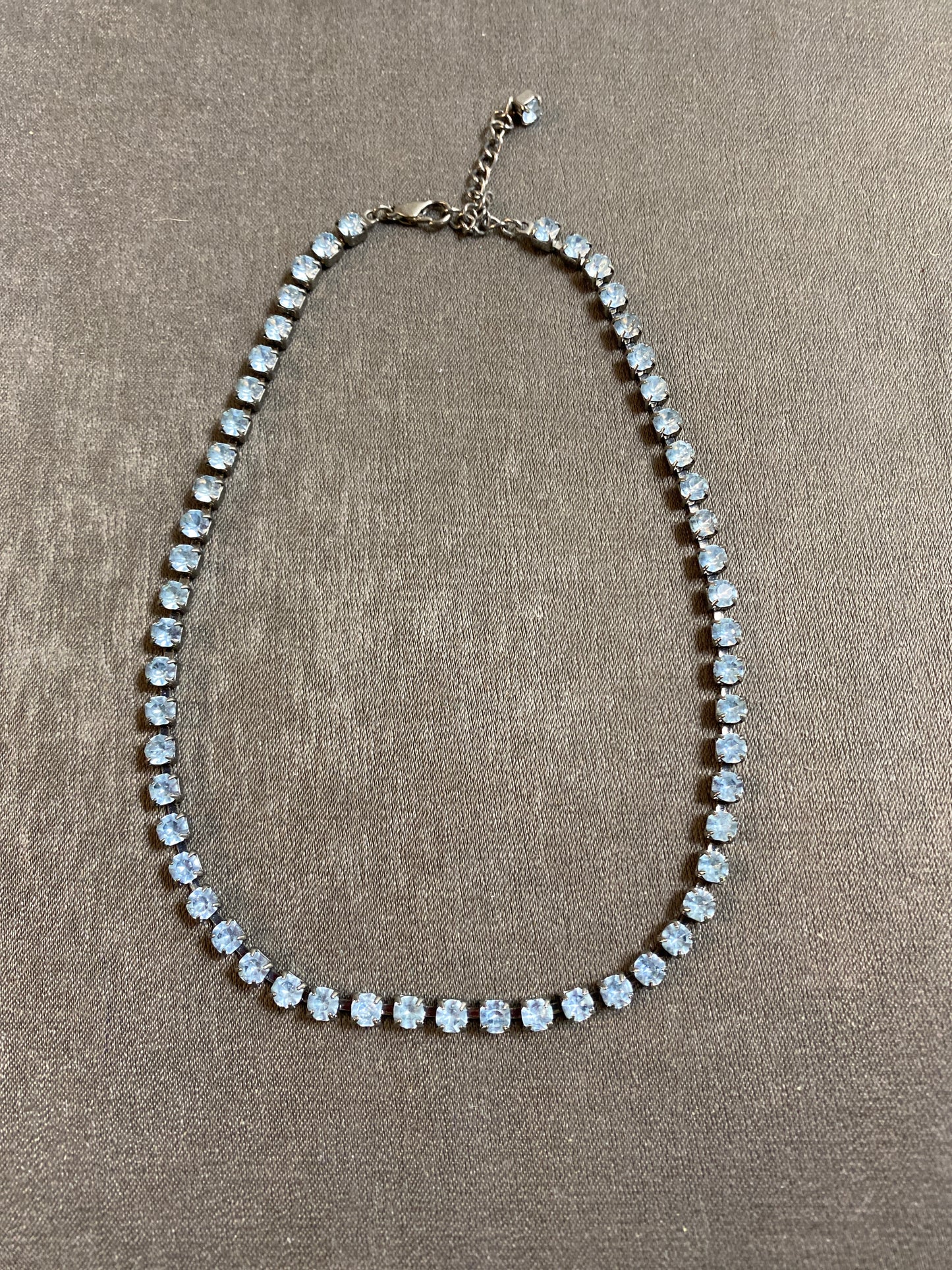 Necklace - Periwinkle Rhinestones