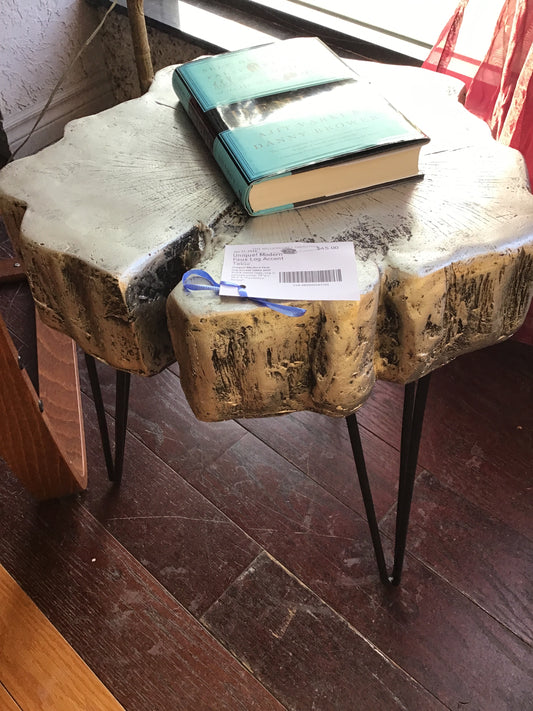 Unique! Modern Faux Log Accent Table