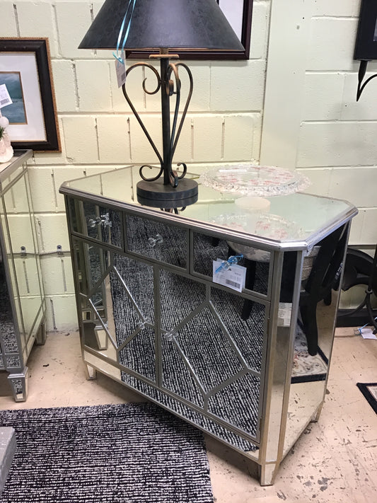 Mirrored Nightstand