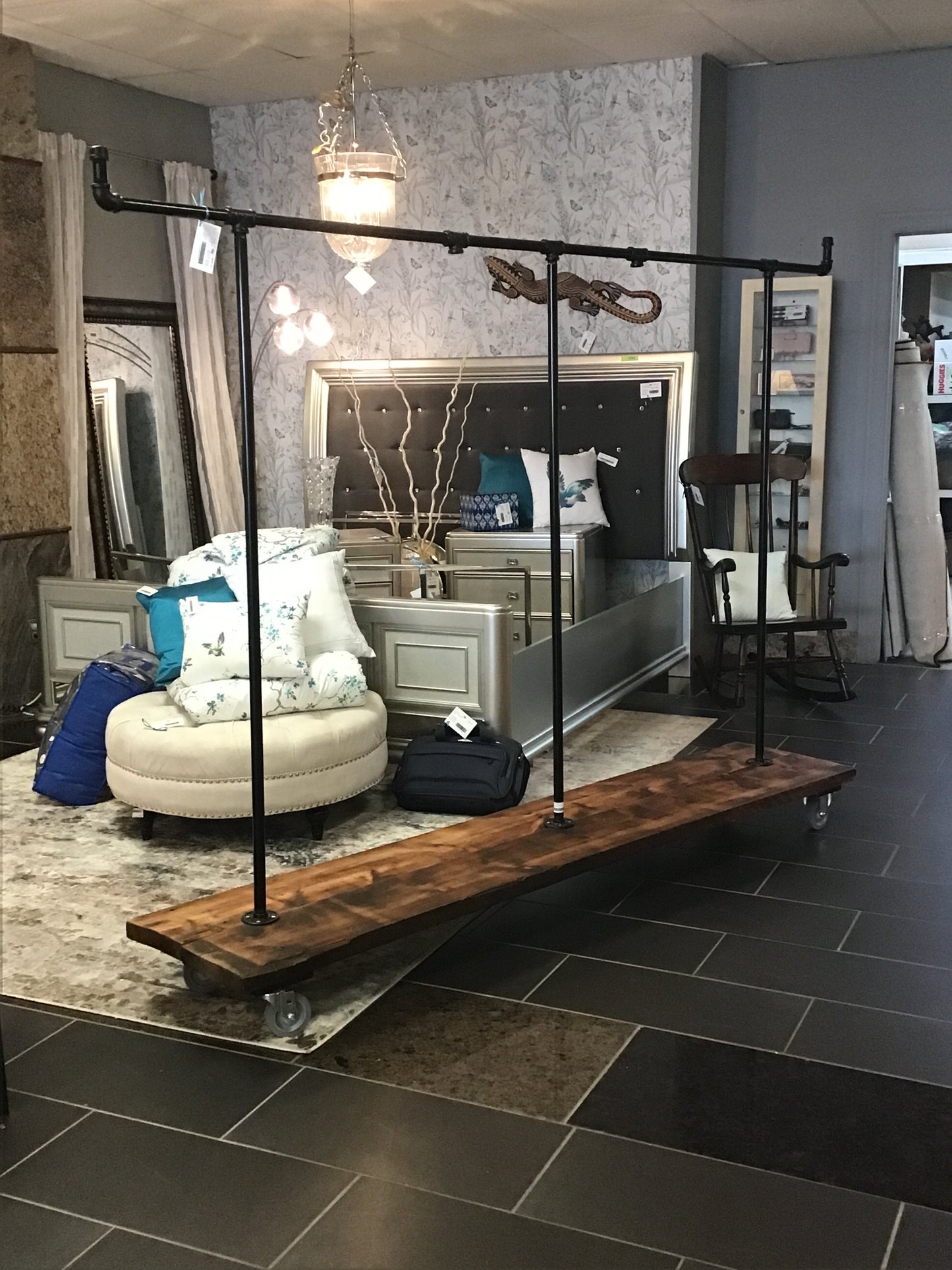 Custom Made Reclaimed Wood Clothing Rack