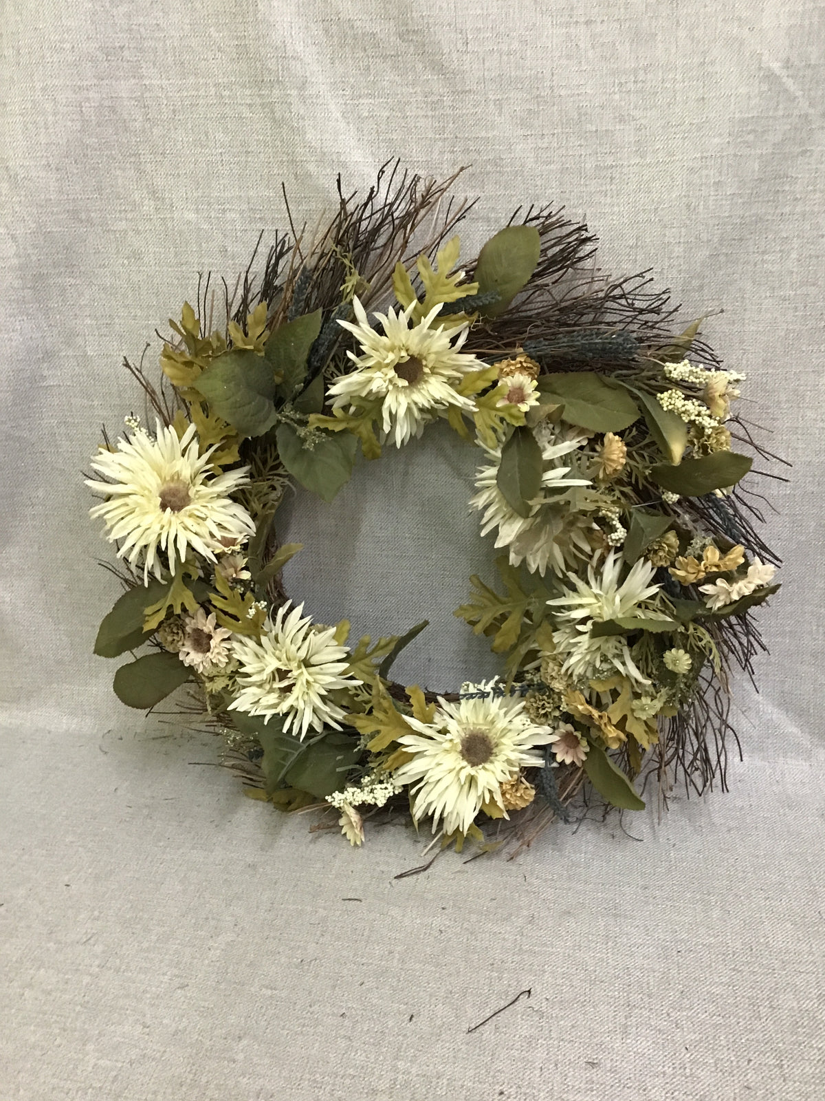 Wreath w Dried Flowers