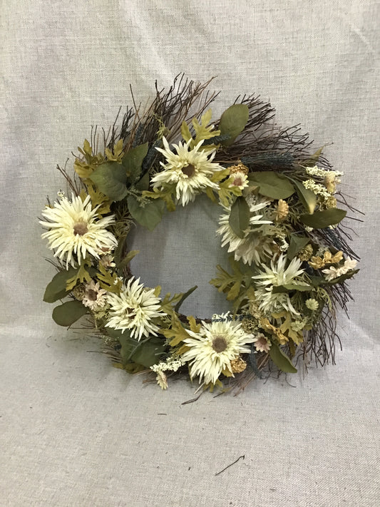 Wreath w Dried Flowers