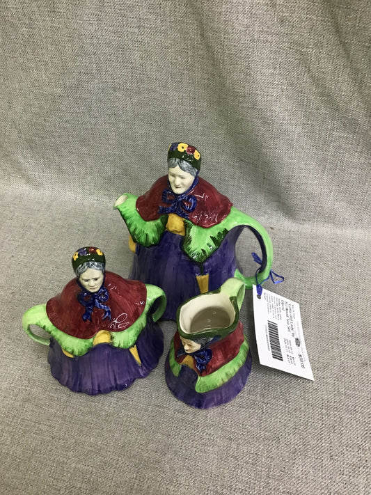 'Little Old Lady' by HJ Wood Tea Set (3pcs)