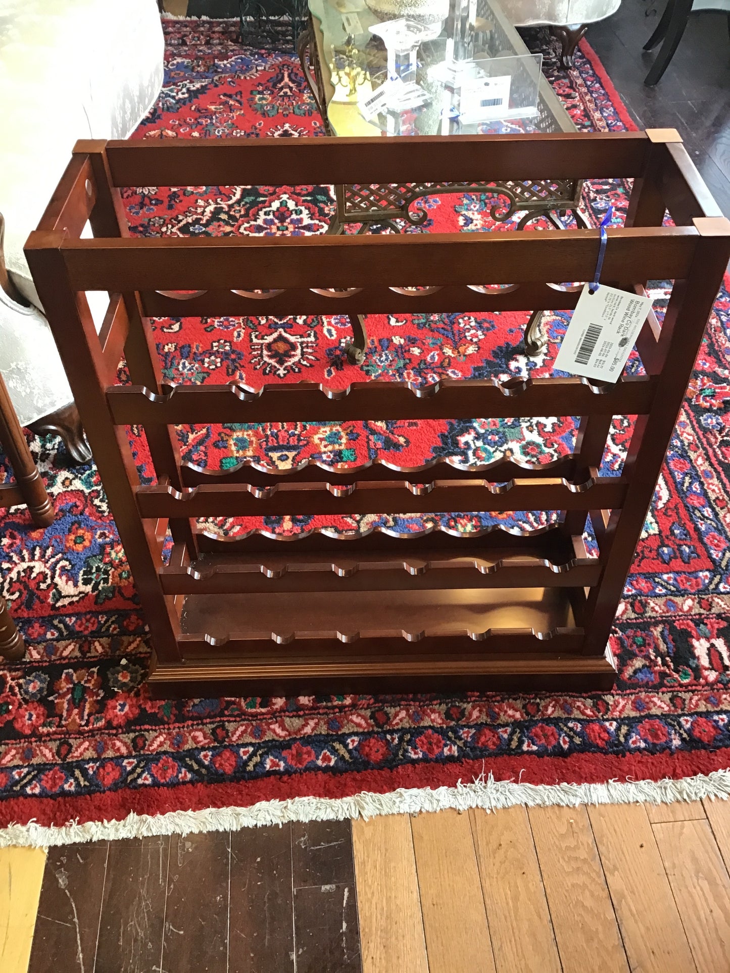 Bombay Co Dark Wood Wine Rack