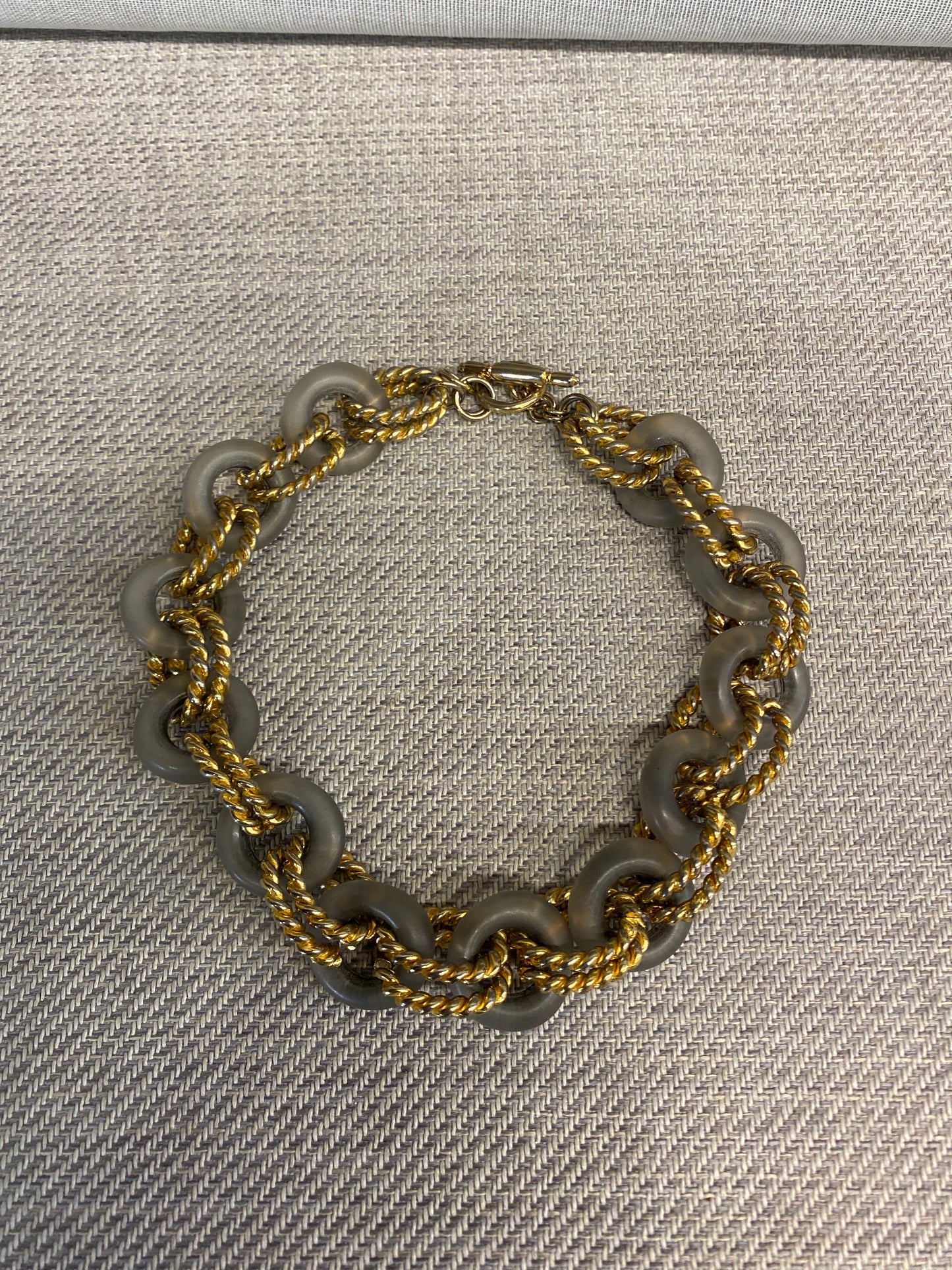Necklace - Gold & Grey