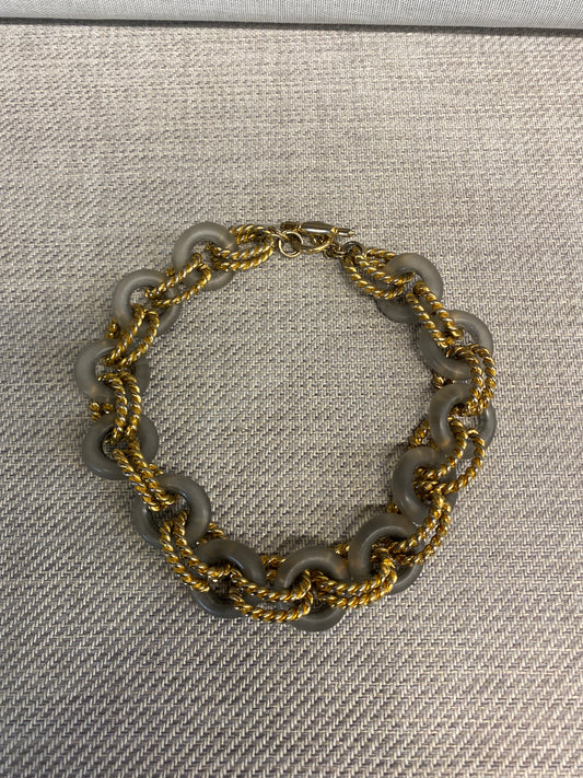Necklace - Gold & Grey