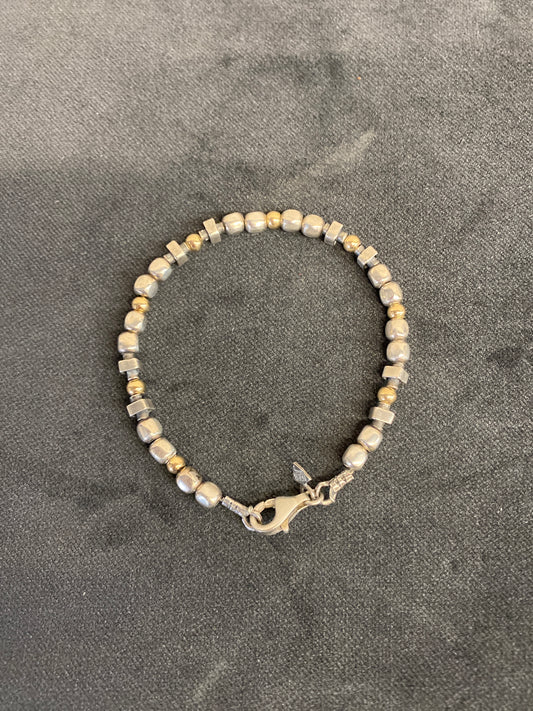 925 Silver Bead Bracelet