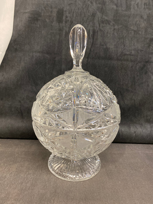 Crystal Lidded Candy Dish