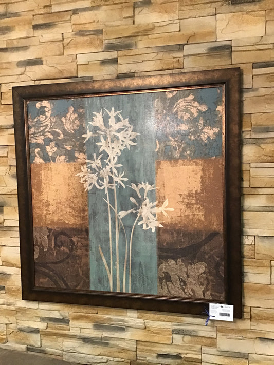 Large Framed Floral Print