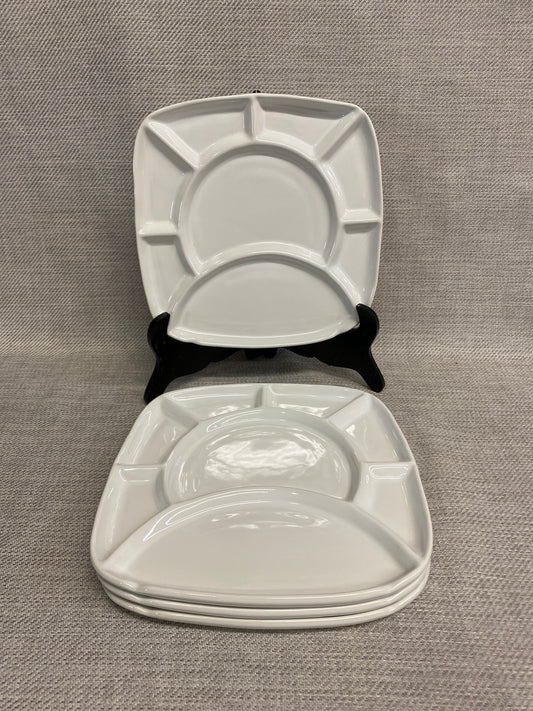 Set 4 Trudeau Fondue Plates