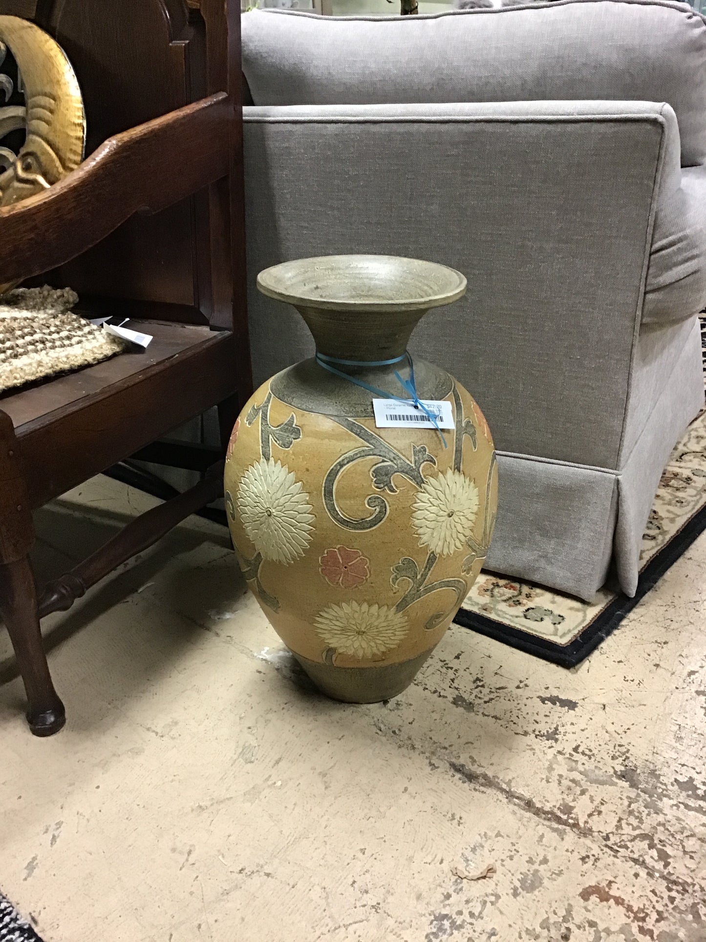 Large Ceramic Vase - Floral