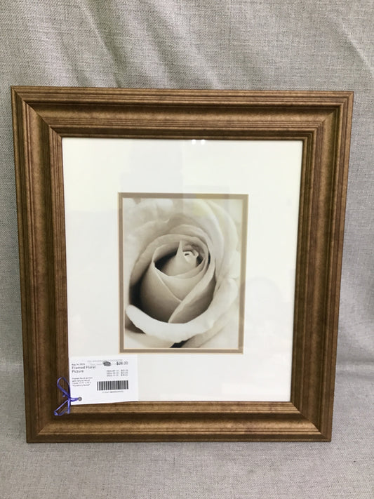 Framed Floral Picture
