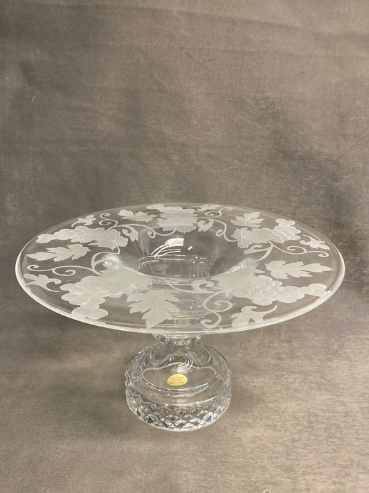 Crystal Fruit Bowl - Grape Vine