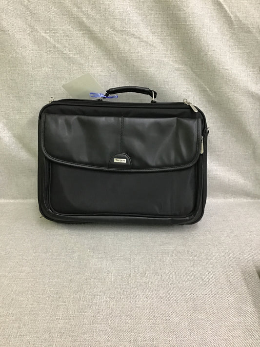 New! Black Faux Leather Targus Briefcase