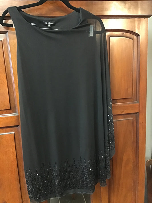Onyx Black Evening Dress